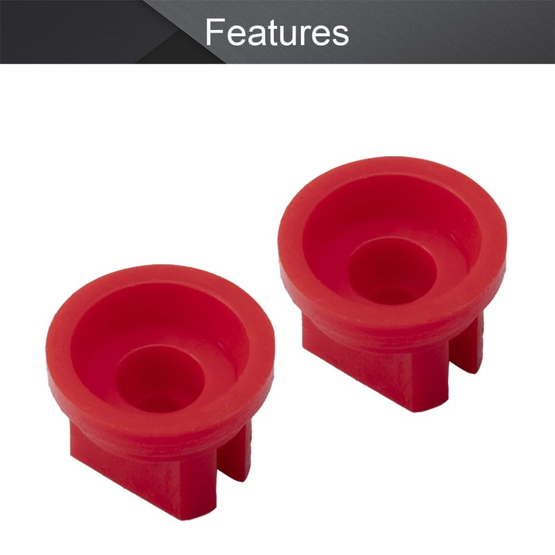 MroMax Flat Fan Spray Tip, 14Pcs 110 Degree Plastic Nozzle 0.4mm Aperture for Backpack Sprayer, Garden Spray, Agricultural Greenhouse Spray Equipment (Red) - Image 3